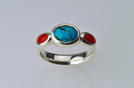 Turquoise & Coral