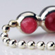 Rhodochrosite Silver Bracelet