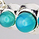 Sea Blue Chalcedony Silver Necklace