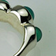 Sea Blue Chalcedony Silver Ring