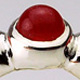 Rhodochrosite Silver Ring