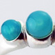 Sea Blue Chalcedony Silver Ring