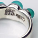 Sea Blue Chalcedony Silver Ring