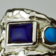 Lapis Lazuli & Turquoise Silver Ring